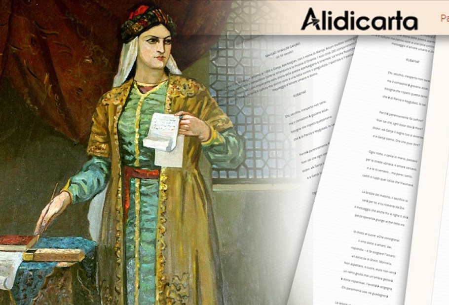 Məhsəti Gəncəvi yaradıcılığı İtaliya ədəbi portalında